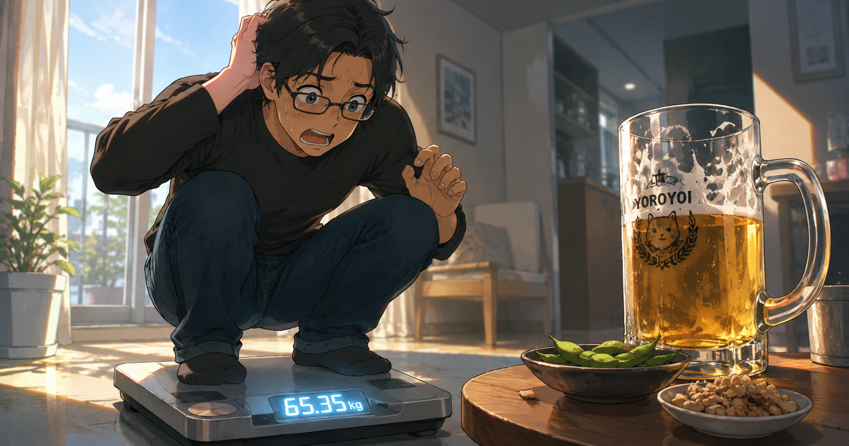 昨日の失敗、+1.00kg