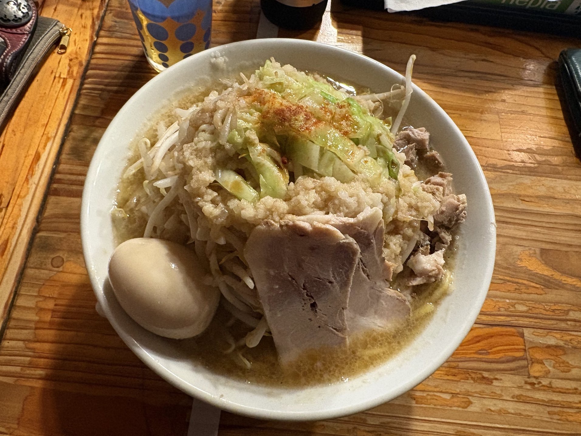 煮干しラーメン300g 野菜マシと煮卵